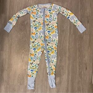 Little‎ Sleepies 18-24 months Jungle Safari Zippy Pajama Bamboo Animals